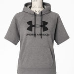 Under Armour Gray Short Sleeve Hoodie – Size M Photo 0
