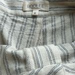 Roolee  cream & navy striped shorts. Photo 1