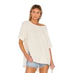 Free People  WE THE FREE Palo Alto Top In Ivory size L Photo 9