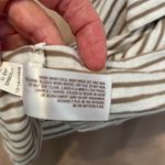 Old Navy  szS tan/white stripped tank w/sequins on front raw edges on trim EUC Photo 5