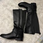 A New Day Black Faux Leather Tall Riding Boots Target Size 10 Buckle detail Photo 7