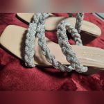 Madden Girl NWT Women's  heel Sparkly White and Silver Sandals Size 8 Photo 9