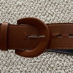 Y2K Faux Snake Skin Belt Thick High Waist Size XS Statement Brown Photo 1