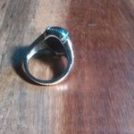 Malagasy Labradorite Solitaire Stainless Steel Ring (Size 9) Photo 8