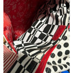 Little Miss Matched Girl's‎ Black Red White Duffel Bag Zipper Closure Photo 3