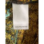 Avenue  Yellow Black Pleated Tunic Size 14/16 Long Sleeve Rhinestone Sheer Casual Photo 9