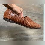 L.L.Bean VTG Huaraches Woven Slip On Sandal Mary Jane Shoes Leather Brown 6 6.5 Photo 3