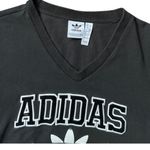 Adidas Originals Black Cropped Lace Trim Tee Women’s size small Photo 5