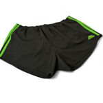 Adidas  black & green lined running shorts - Size L Photo 1
