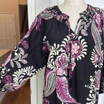 Johnny Was  tiered tassel silk dress Photo 14