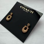 Coach  gold earrings brand new Photo 3