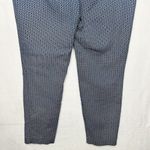 Adrienne Vittadini  Blue Geometric Pattern Crop Ankle Career Pants Size 8 (32x26) Photo 5