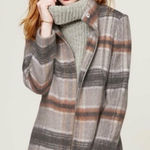 Loft Plaid Wool-Blend Coat Photo 0