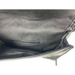 Rebecca Minkoff  Chevron Quilted Black 100% Leather Chain Crossbody Purse Bag OS Photo 9