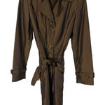 Talbots Size Small Vintage Trench Bronze Brown Coat Belted Photo 0