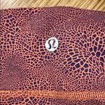 Lululemon High-Rise Patterned Leggings Orange Purple Size 8 Yoga Pants Photo 1