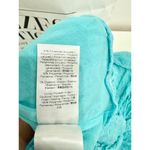 Ganni NWT Sleeveless Halter Ruched Mermaid Maxi Dress Blue Curacao Womens 34/2-4 Photo 5