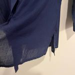 Ralph Lauren Lauren  Camp Shirt Button Up Tunic Navy Blue Anchor Emblem Medium Photo 6