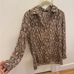 Nasty Gal  Snake Print Button Down Top Photo 1