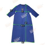 cop.copine Akari Long Cardigan Sweater 3/4 Sleeves Pockets Royal Blue NEW Size M Size M Photo 7