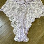 Dreamgirl Purple Lace Lingerie Bodysuit Sheer ~ Size Large Photo 5