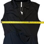 Beachsissi  Black Faux Wrap Sleeveless Dress Size Medium Photo 3