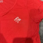 Tommy Hilfiger Red  T Shirt Xl Embroidered‎ Logo Photo 2