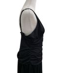 Aritzia TEN Rouched Stretch Jersey Fit and Flare Dress Black size Large Photo 4