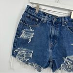Tommy Hilfiger Vintage Y2K Custom Distressed Denim Shorts Size 30 Boho Rodeo Photo 2