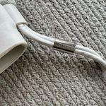 Vince Camuto  White Genuine Leather Braided Strap Crossbody Bag Purse Photo 3