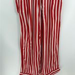 Free People Pajama Set shiny nights striped womens Red White lightweight size xs Photo 4