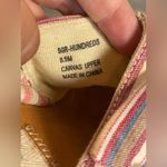 Sugar Hundreds Wedge Sandals Fabric Natural Multicolor Beach Stripe Size 8.5 Photo 7