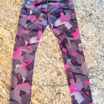 Reebok Pink And Black Reebock Leggings Photo 0