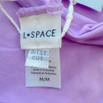 L Space Bikini Bottom Medium Jewel Purple Wilder Double Strap Summer Beach Swim Photo 3