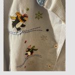 Holiday Time Skating Christmas Penguins Button Down Shirt Top Womens Size X-Large 16/18 NWT Photo 4