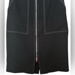 Diane Von Furstenberg  Black Pencil Skirt with Front Zipper Photo 8