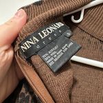 Nina Leonard wool blend leopard dress Size 8 Photo 6