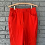 Boden High Rise Long Flared Trousers, Ro166 Red Orange Women’s 6 Photo 6