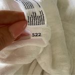 Eileen Fisher Organic Cotton Linen Slub Funnel Neck Top Size S Photo 11