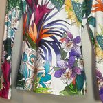 Trina Turk Top Womens Small? Athletic Pullover Long Sleeve Floral Photo 6