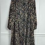 Lildy Cheetah Print Bubble Sleeve Duster Open Front Cardigan Size L/XL Size L Photo 5