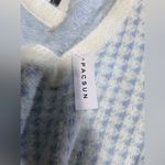 LA Hearts PACSUN  Houndstooth V-Neck Fuzzy Sweater NWT Women’s Sz S Photo 4