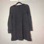 Soft Surroundings Soft Surrounding Waffle Knit Top Gray Blue Long Sleeve Size Large High Low Photo 5