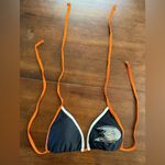 NWOT Anaheim Ducks NHL String Bikini Top Size Medium Black Photo 1