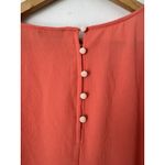 Vince Camuto NWT  High Low Coral Button Back Blouse Size Medium Photo 4