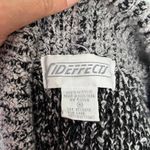 Vtg Y2K Side Effects Marled Cardigan Womens Sweater Sz M Chunky Knit Grandpa Black Size L Photo 8