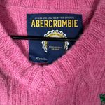 Abercrombie & Fitch Cashmere Shetland Wool Sweater Fisherman Womens XL Preppy Photo 6