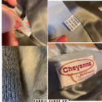 VINTAGE 1980’S CHEYENNE BY HILLMOOR GRAY & WHITE FAUX FUR & KNIT COAT (XL) Photo 10