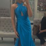 Sherri Hill Blue Prom Dress Photo 0