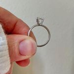 UNCAS Silver Solitaire Round Cut Ring Simple Elegant Engagement Wedding Promise Jewelry Photo 11